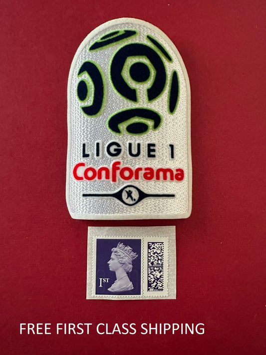2017-2020 Ligue 1 Conforama patch player size  Iron On Heat Press UK STOCK