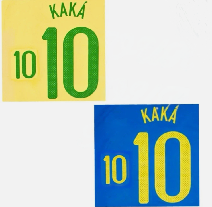 Kaka #10 Brazil Brasil 2008-2010 choose Home/Away  Player Size  Nameset Football