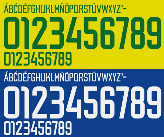 choose any name and number Brazil 2002 Brasil Player Size  Nameset Football