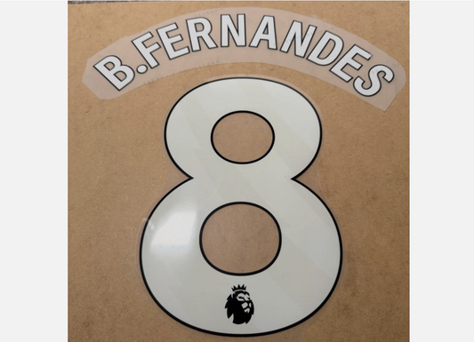 B.Fernandes #8 2024-2026 Player Size EPL Home Nameset Manchester United