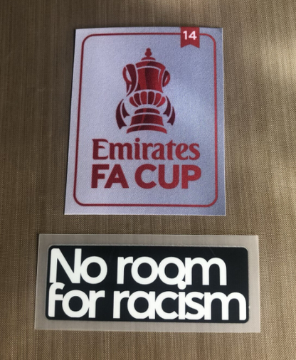 14 x Fly Emirates Fa Cup No Room for Racism patch Iron On badge Arsenal patch