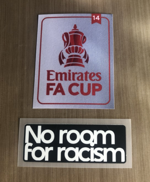 14 x Fly Emirates Fa Cup No Room for Racism patch Iron On badge Arsenal patch