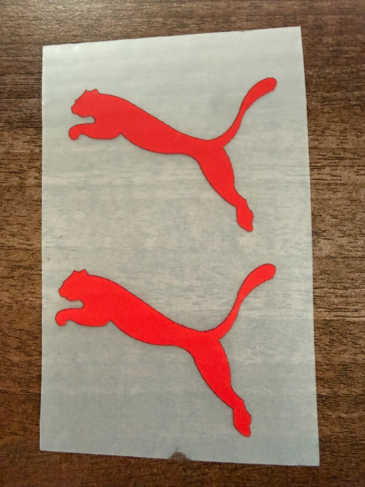 Replacement Puma Patch Badge patch for Football Shirt Red x 2