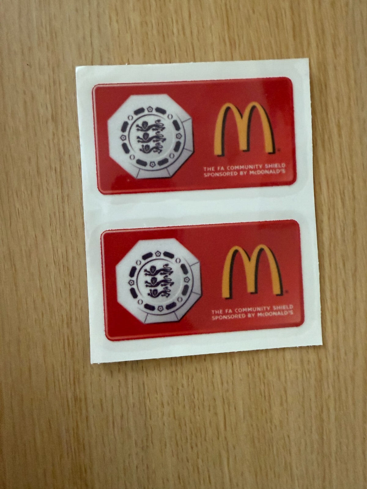 2010-2011 Fa Charity Community Shield Badge UK stock Manchester United City