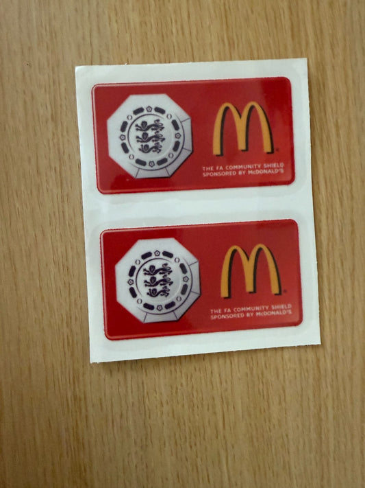 2010-2011 Fa Charity Community Shield Badge UK stock Manchester United City
