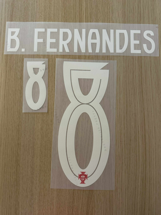 B.Fernandes #8 Portugal  2025-2026 Home Player Size  Nameset Football