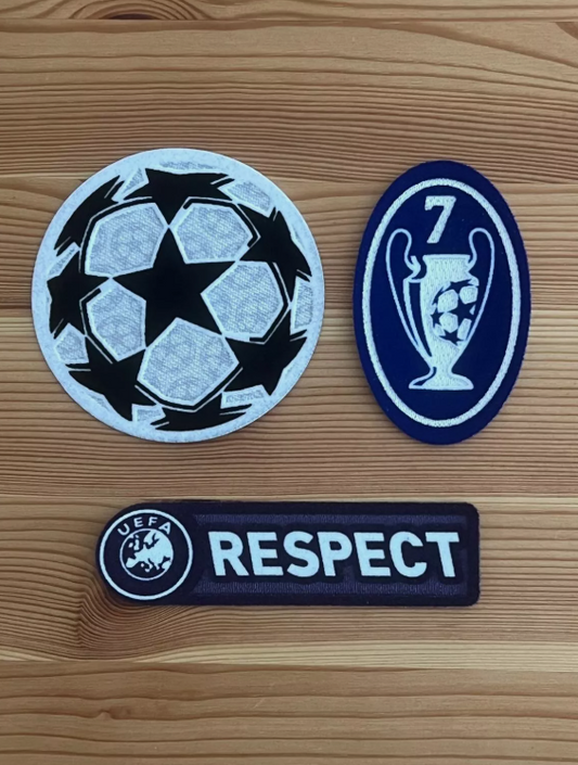 2008-2012 AC Milan Champions League Starball Trophy BOH 7 Respect Patch Badge