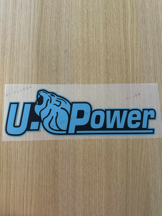 U Power Inter Milan 2025-26 Sponsor Patch black PLASTIC Repro for Football Shirt