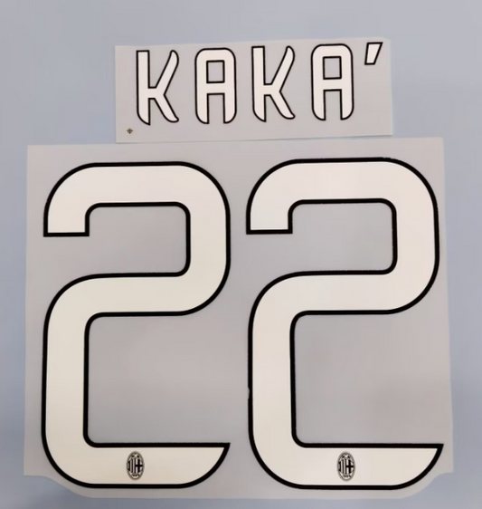 Kaka  #22 2013-2014 Ac Milan  Player Size White Nameset UK stock