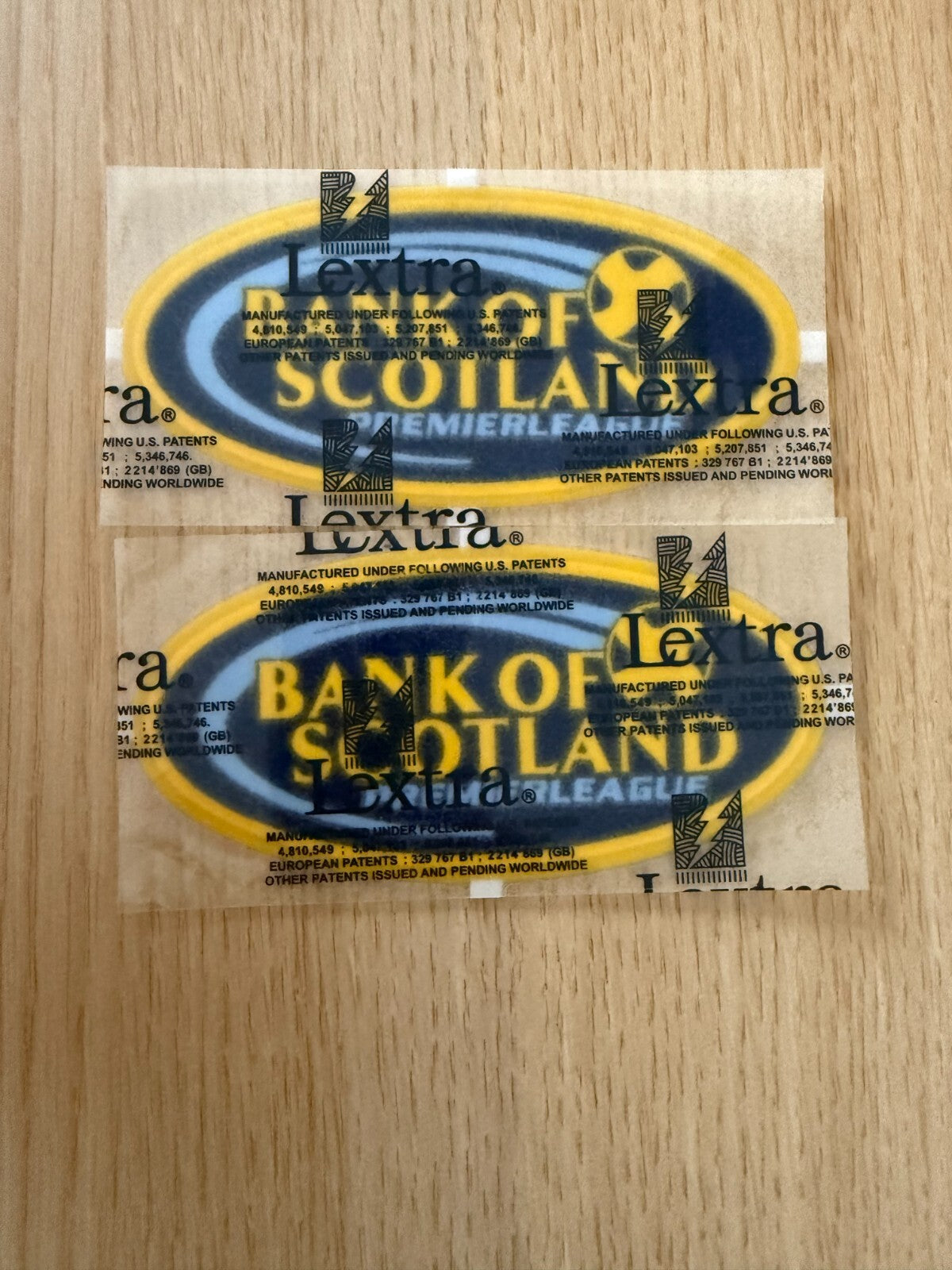 Scottish Premier League 2005-2007 Sleeve Soccer Patch / Badge UK STOCK PAIR