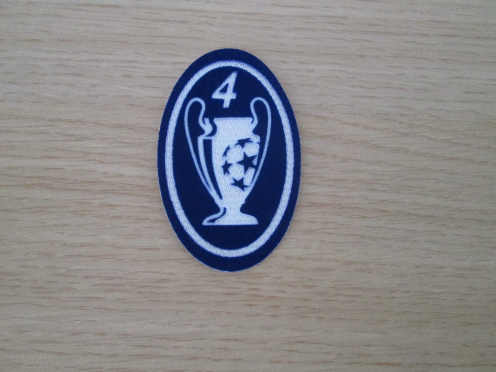 4 X Champions League patch player size  Iron On Heat  UK STOCK Milan Liverpool