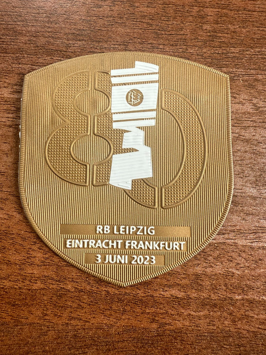2023 DFB Pokal German Cup 80 Leipzig Iron On Patch Badge Eintract Frankfurt