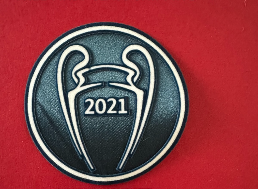 Champions League Trophy Winner 2021 Chelsea patch player size  Iron On UK STOCK