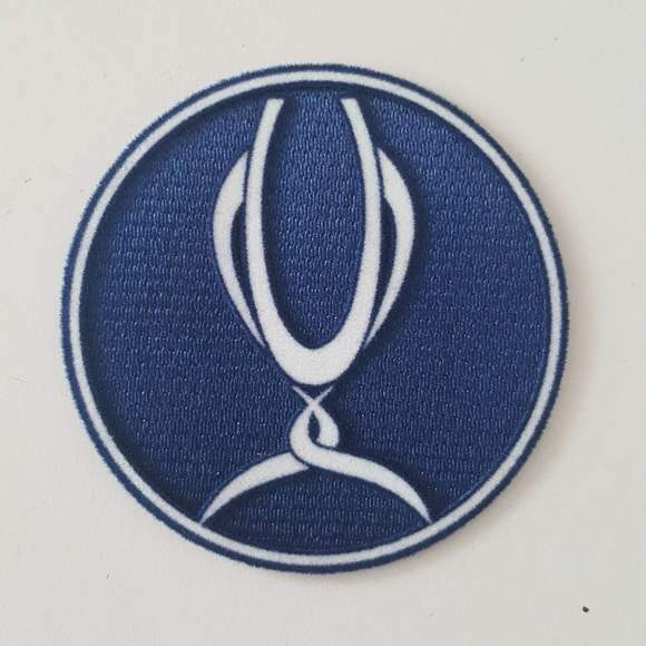 Super Cup 2019 patch player size  Iron On Heat Press Champions UK STOCK
