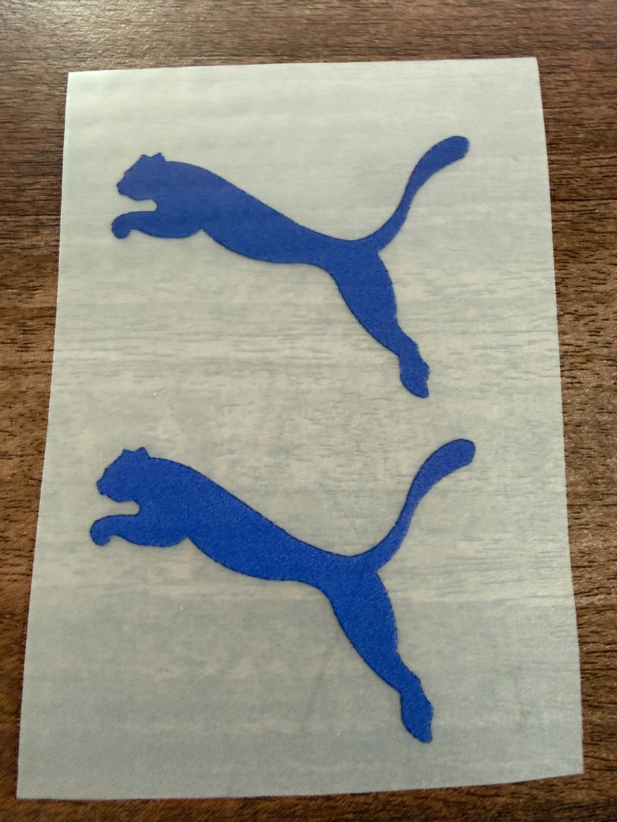 Replacement Puma Patch Badge patch for Football Shirt Blue x 2