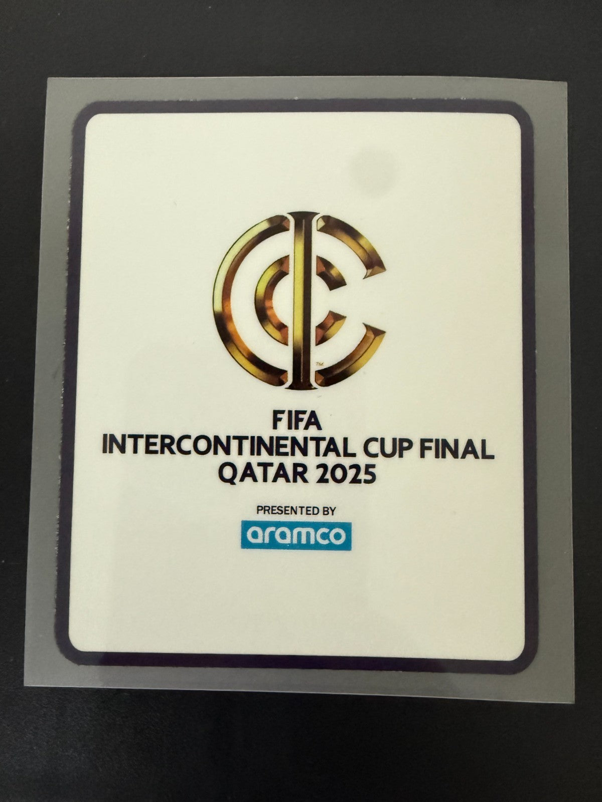 2025 FIFA Intercontinental Cup Final Patch Badge Player Sized Real Madrid