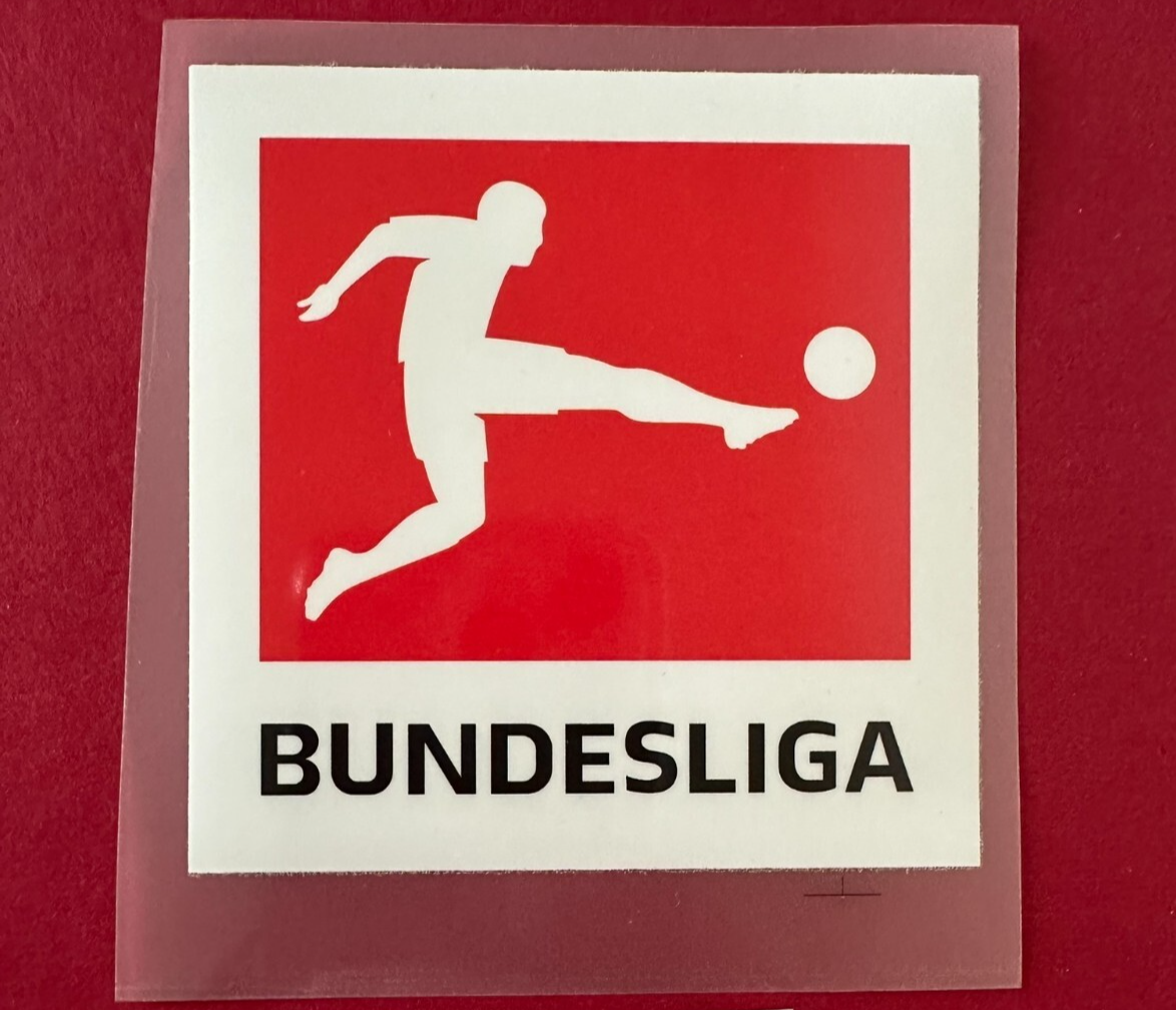 2017-2022 Bundesliga patch player size  Iron On Heat Press UK STOCK
