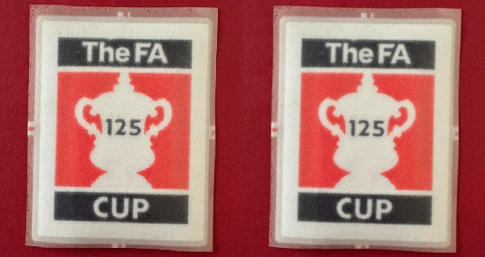 The FA CUP 2005-2006 season patch player size pair Iron On Heat Liverpool UK