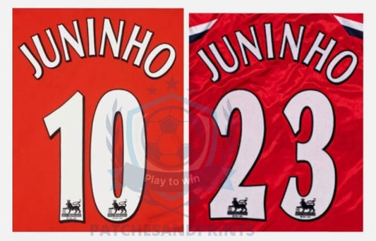 1997-2007 Juninho 10 23 middlesbrough Player Size Premier League Nameset L extra