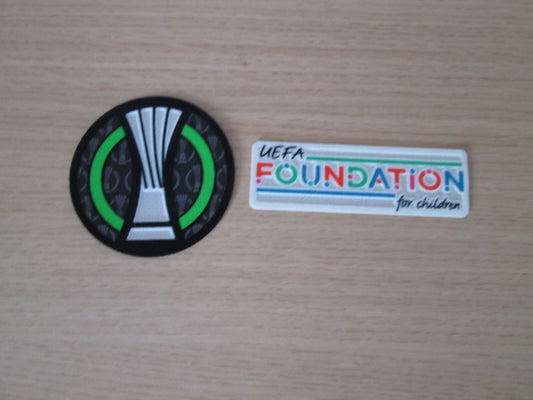 2024-2025 Uefa Europa League Conference patch player size  foundation UK STOCK