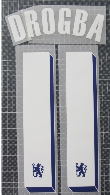Drogba #11 Chelsea Player Size Champions 2011-2012 League white Nameset