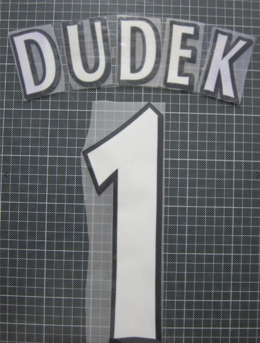 Dudek #1 Liverpool 00-07  CL Player Size Champions League L extra Nameset
