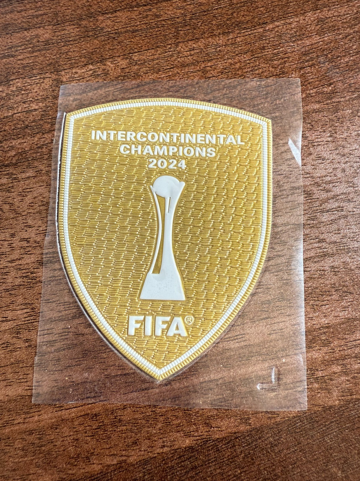 Real Madrid 2024 FIFA Intercontinental Champions PVC Patch Badge Player Sized