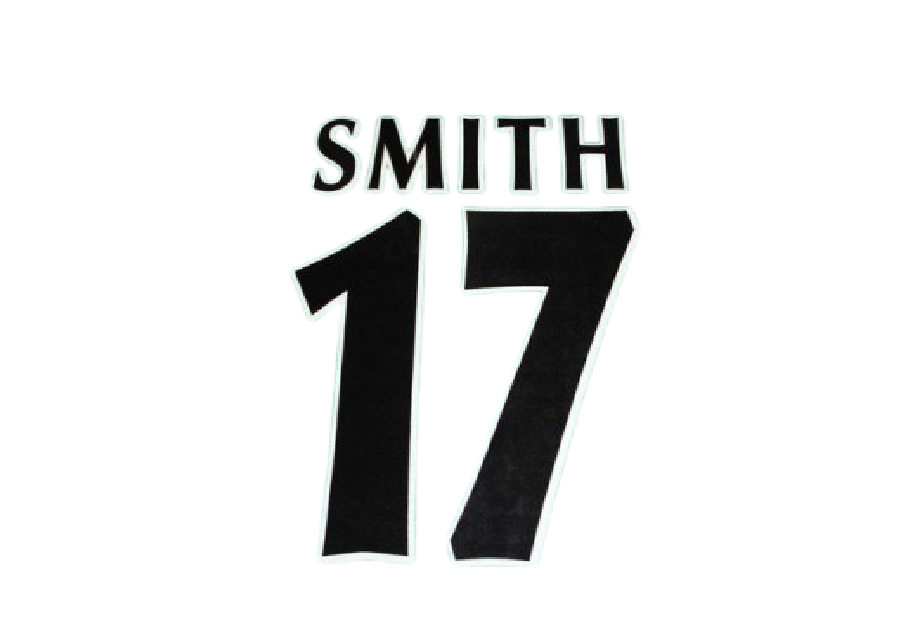 Smith #17 Leeds united 1998-2001 Player Size Champions League felt Nameset UK