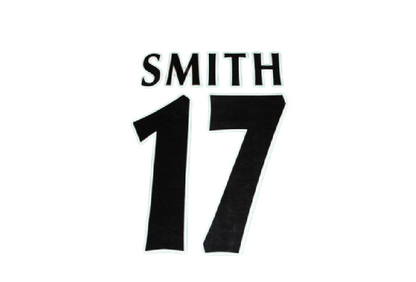 Smith #17 Leeds united 1998-2001 Player Size Champions League felt Nameset UK