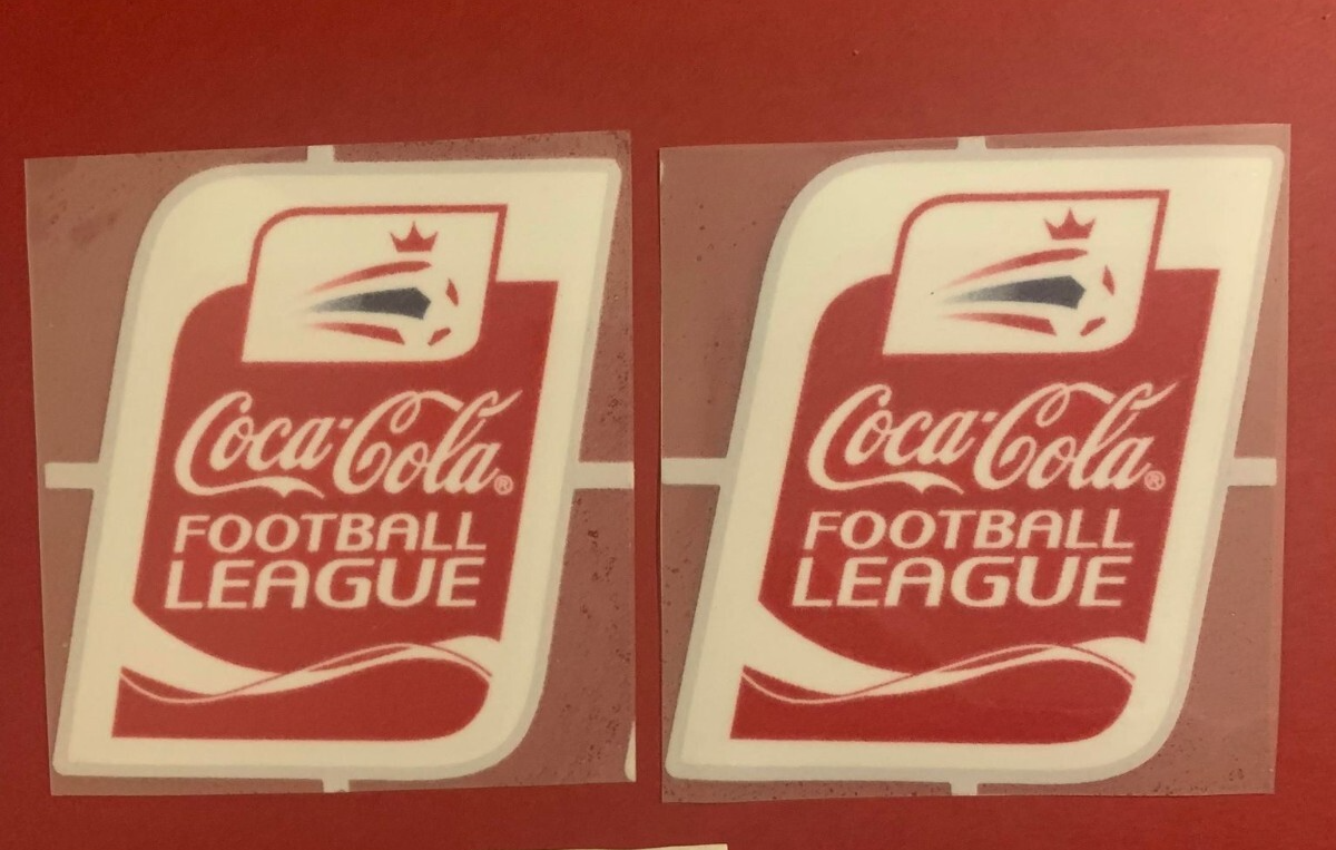 2004-2010 Coca Cola Football League patch player size  Iron On pair championship