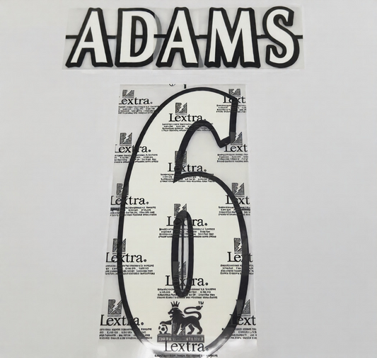 Adams #6 Arsenal 97-03 EPL Player Size Premier League felt Nameset UK STOCK