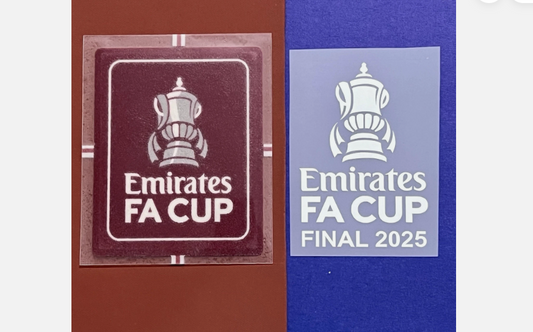 2022-2025 Crystal Palace Fa Cup patch player size  Iron Heat Press Final badge