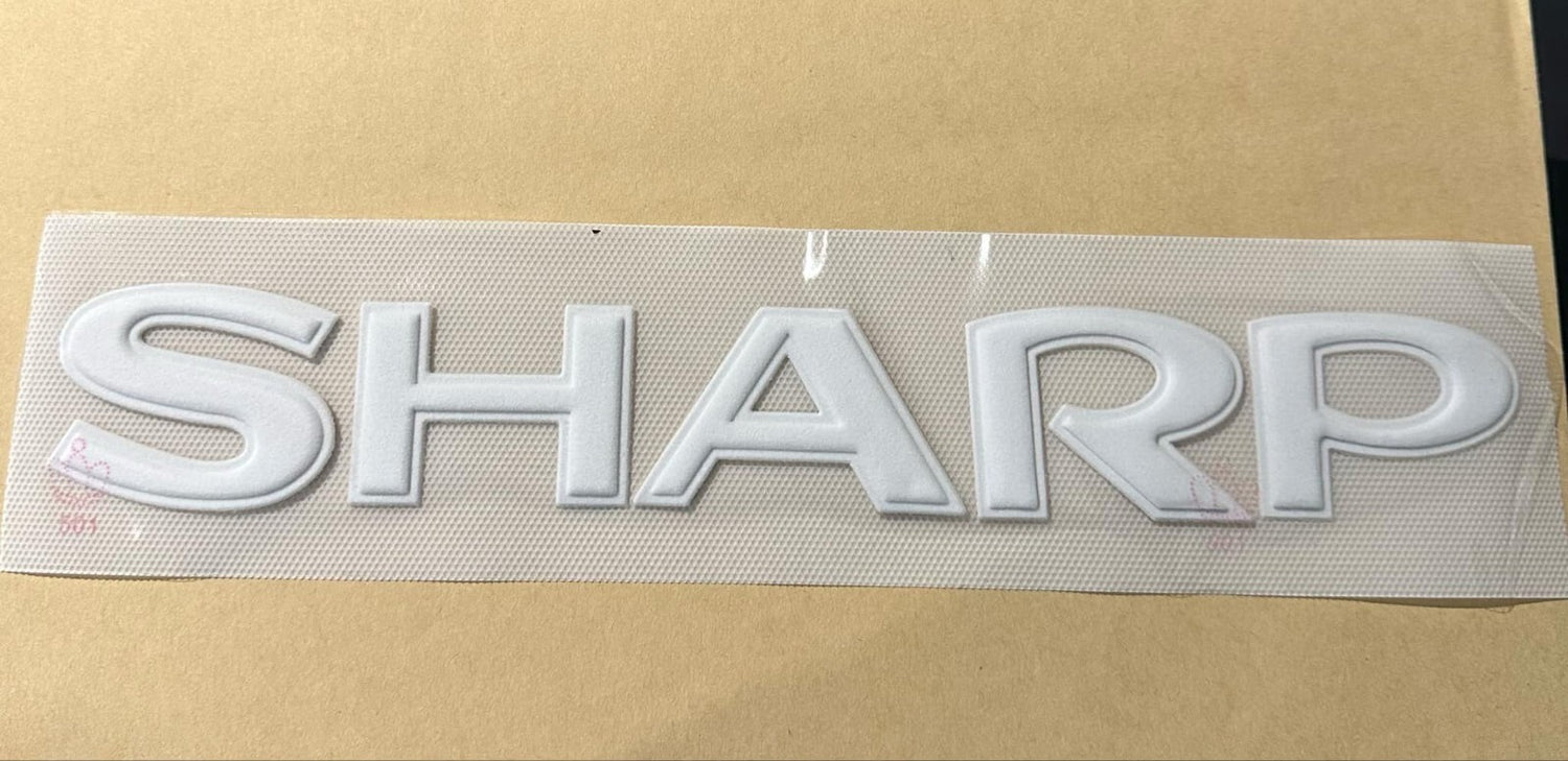 Manchester United SHARP Sponsor Patch White Flock 3D Repro for Shirt