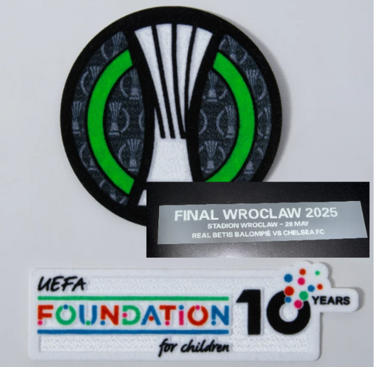 2024-2026 Uefa Europa League Conference patch player size Final Chelsea Match