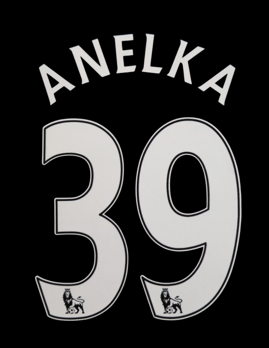 Anelka 39 Chelsea 2007-2013  EPL NAME AND NUMBER SET, Home Away UK