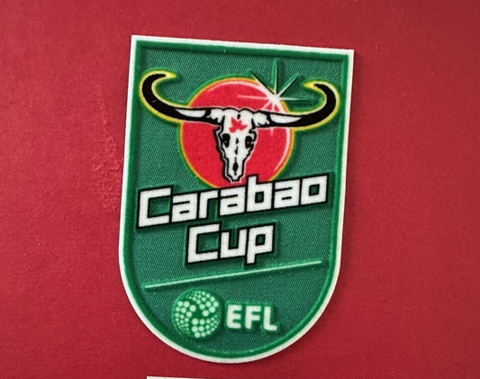 Carabao Felt Cup patch player size  Iron On Heat Press 2022-2026 UK STOCK