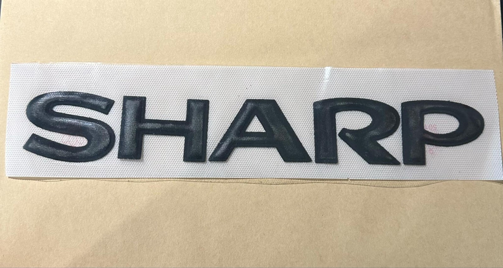Manchester United SHARP Sponsor Patch Black Flock 3D Repro for Shirt