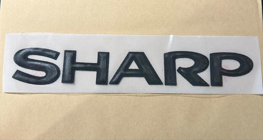 Manchester United SHARP Sponsor Patch Black Flock 3D Repro for Shirt