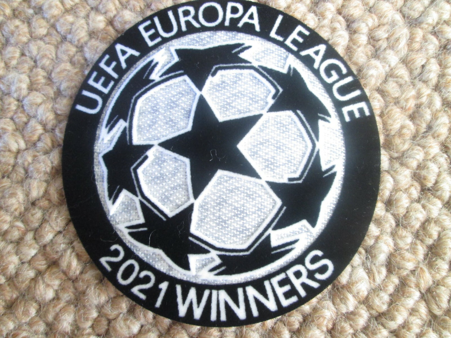 2021 Europa League Winners patch player size  Iron On Heat Press Villareal UK
