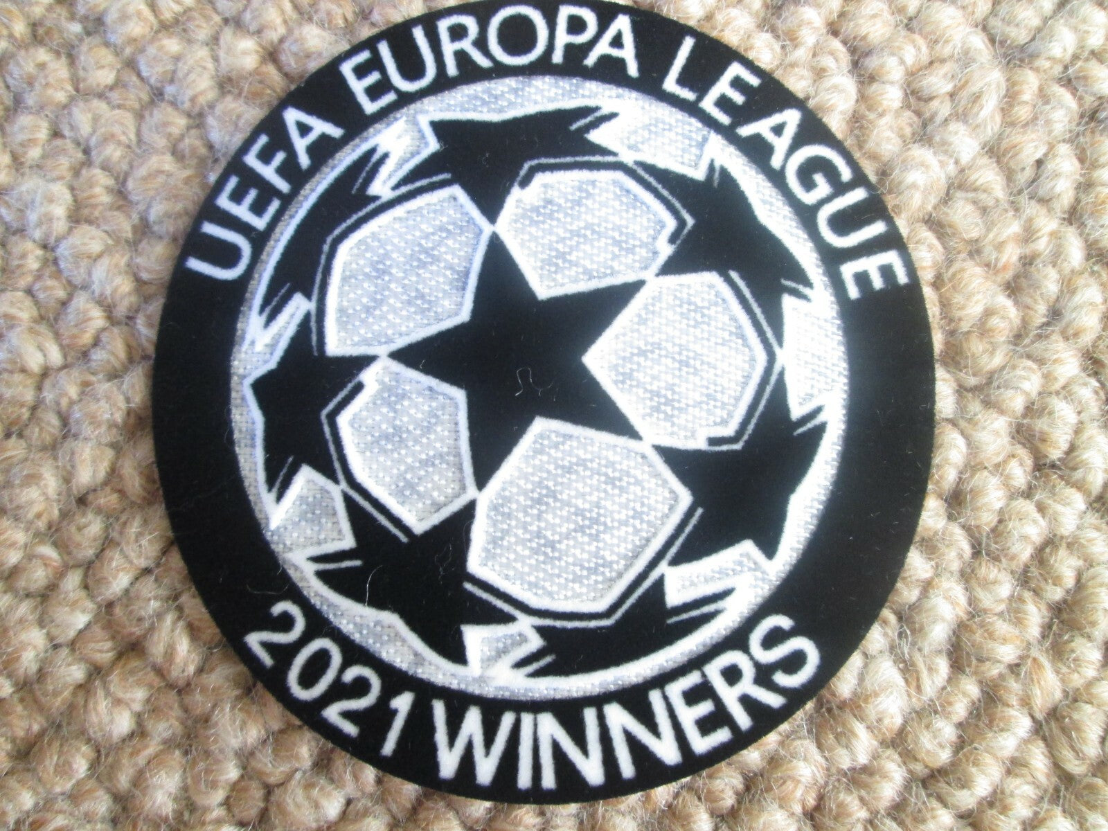 2021 Europa League Winners patch player size  Iron On Heat Press Villareal UK