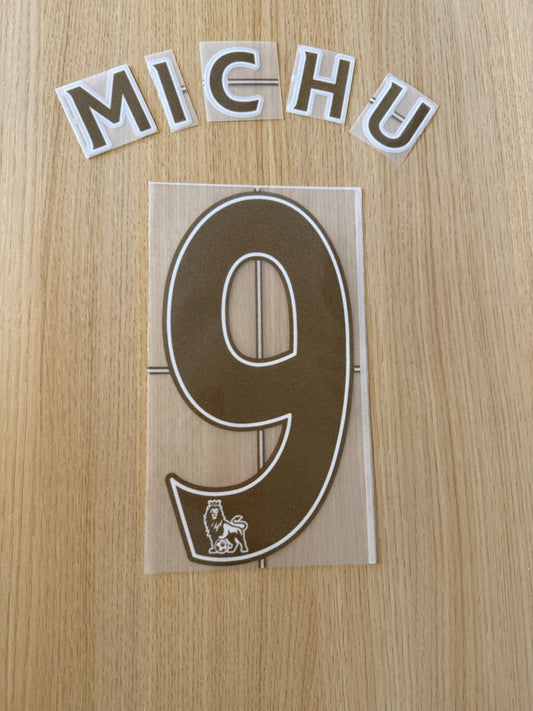 Michu #9 2008-2013 EPL Player Size Premier League gold Nameset UK STOCK Swansea