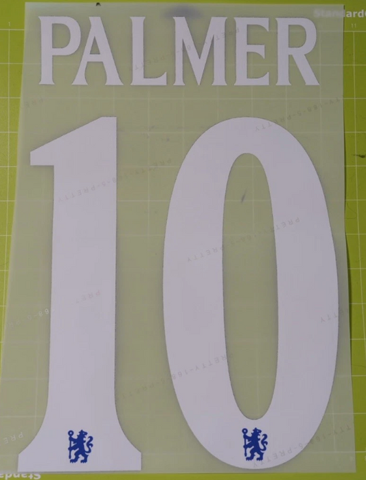 Number Cole Palmer 10 2025 Player Size Champions League White Nameset Chelsea