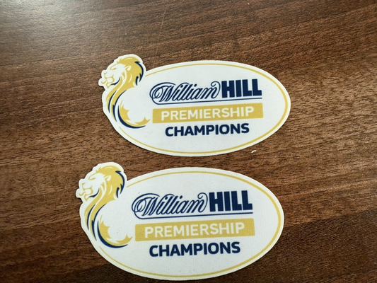 Spl Hill Scottish Premiership 2024-2025 player size Champions Heat Press badge