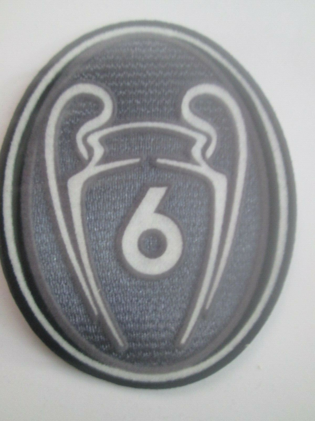 6 X Champions League patch player size  Iron On Heat Press Liverpool UK STOCK
