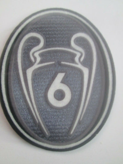 6 X Champions League patch player size  Iron On Heat Press Liverpool UK STOCK