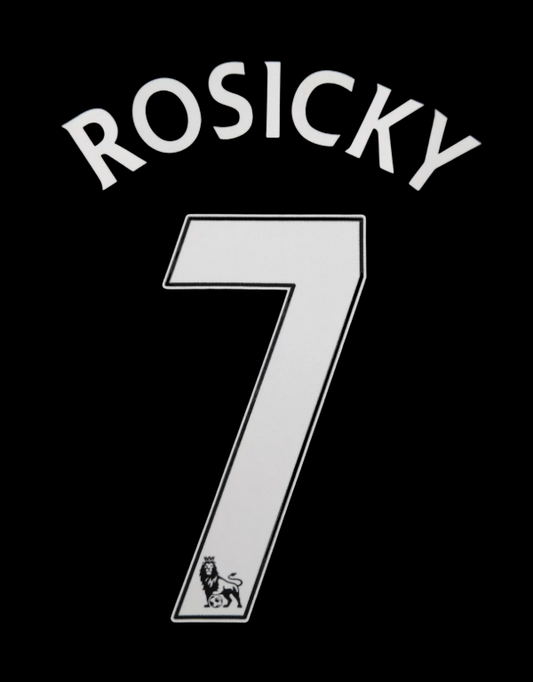 2007-2013 Rosicky Arsenal  EPL NAME AND NUMBER SET, Home Away UK