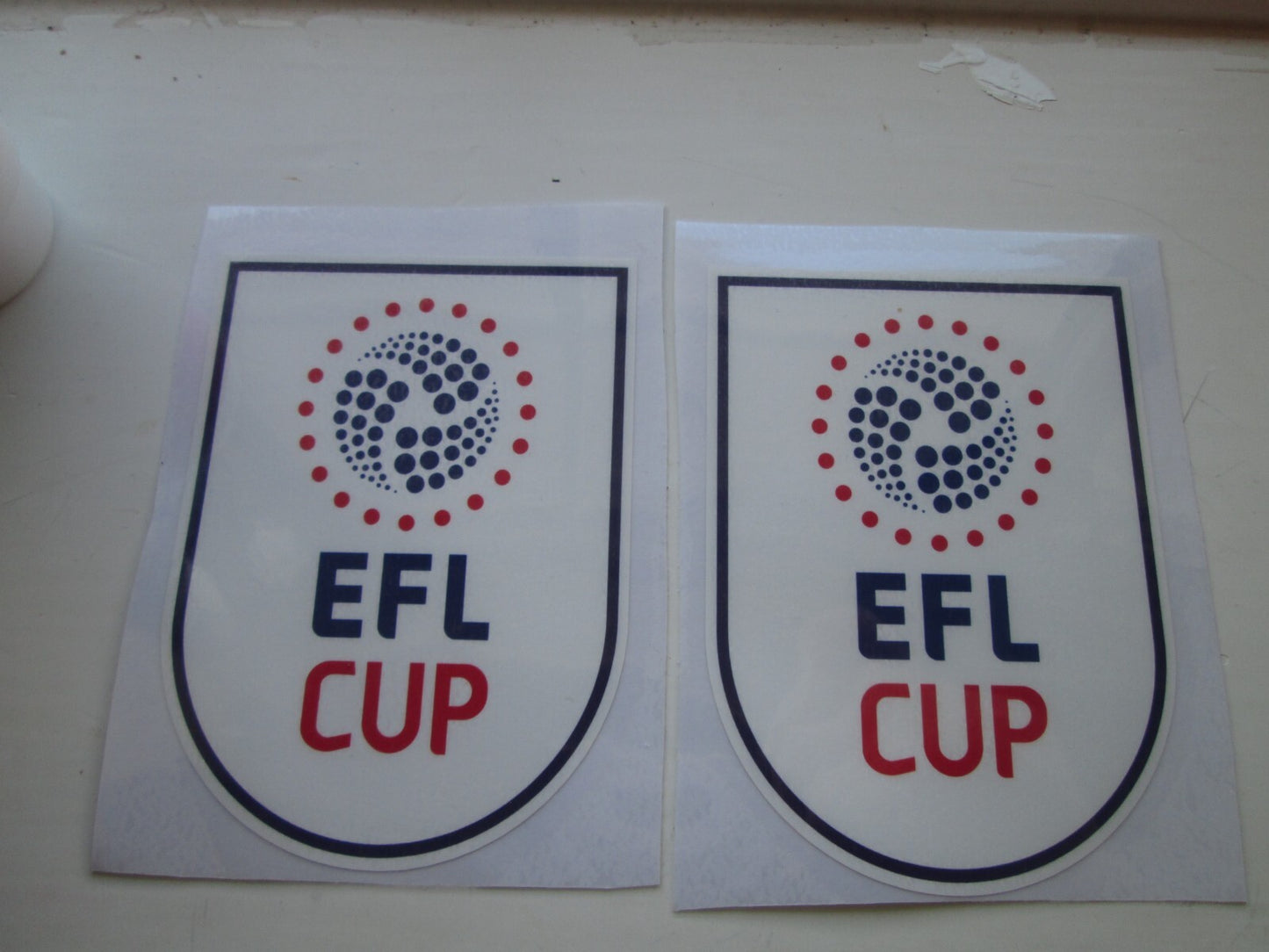 2016-2018 EFL Cup League patch player size  pair Plastic Manchester Southampton