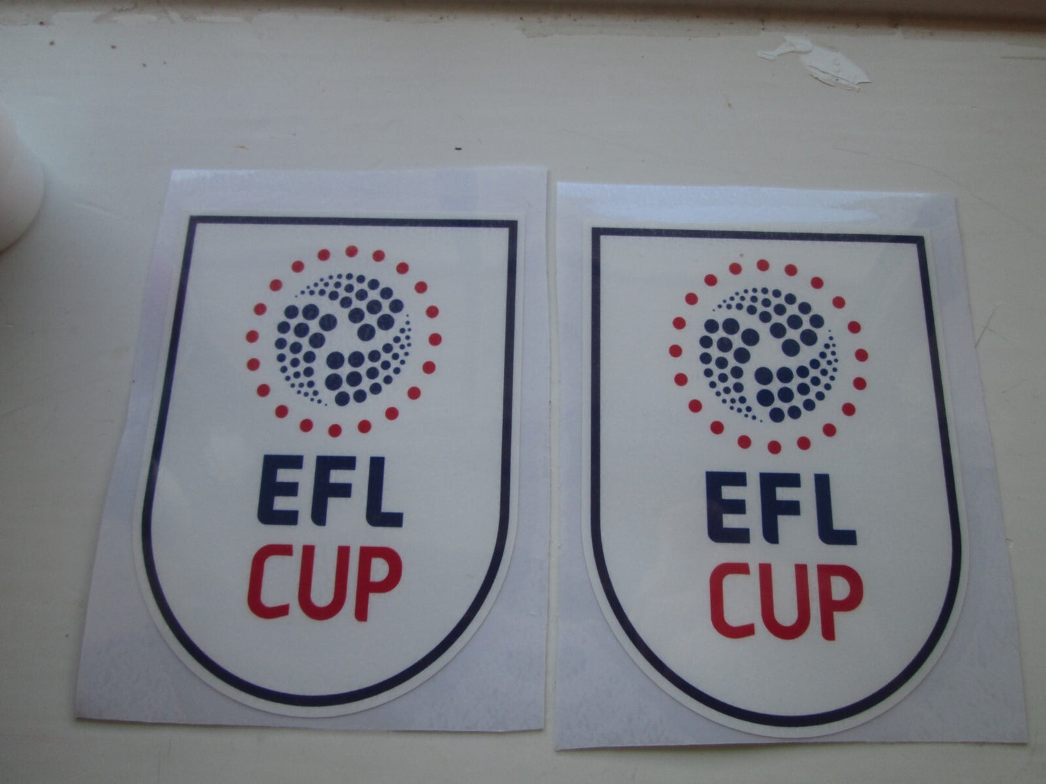 2016-2018 EFL Cup League patch player size  pair Plastic Manchester Southampton