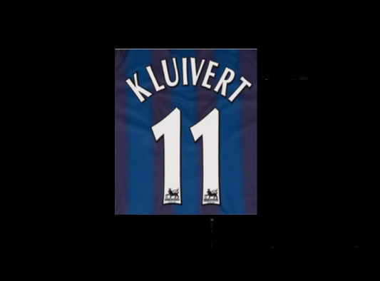 Kluivert #11 Newcastle 2003-2006 EPL Player Size Premier League White Nameset UK