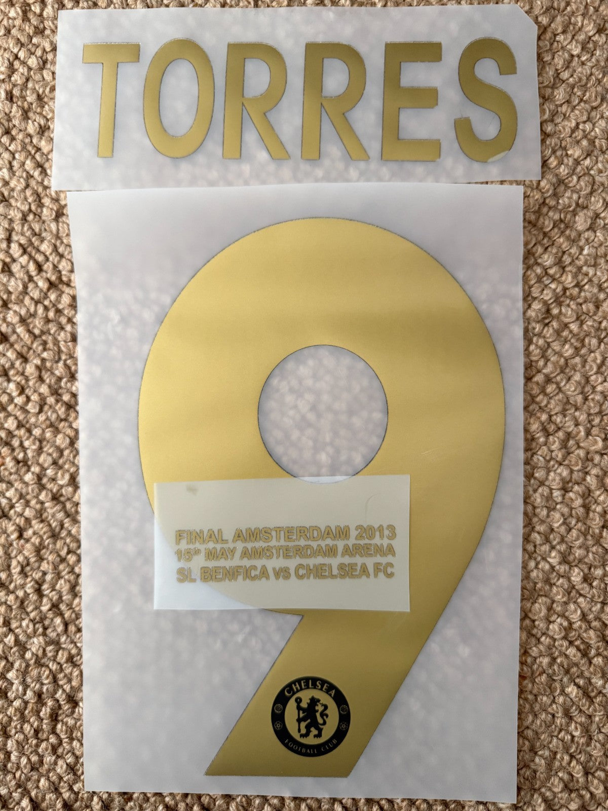 Torres 9 2012 Champions League EPL NAME AND NUMBER SET, Home Chelsea UK